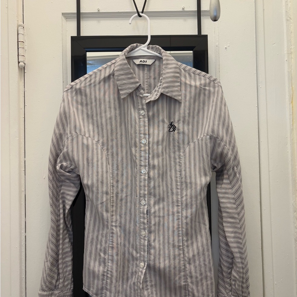 Striped Gray Men's Shirt